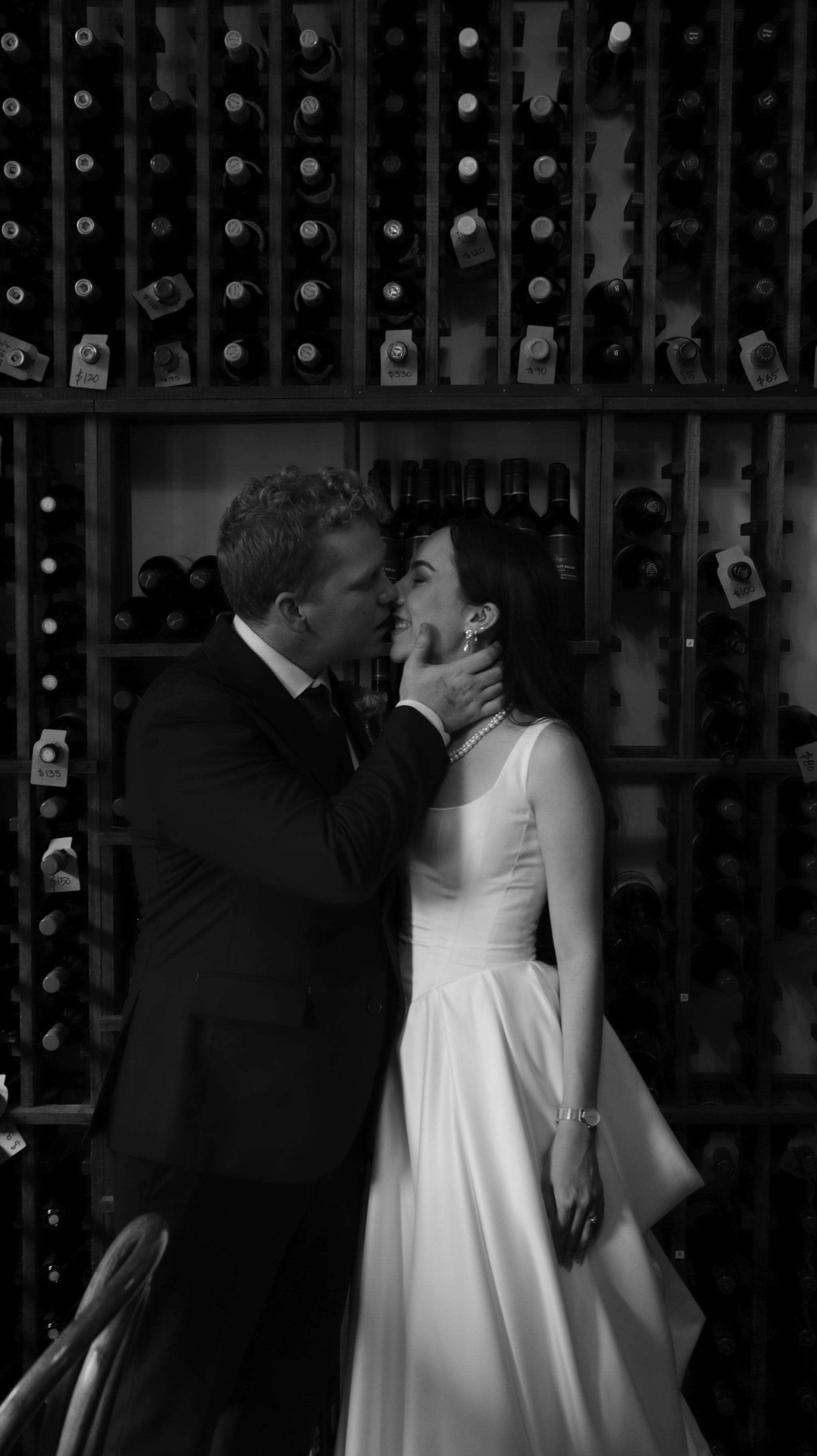 Husband and wife in wine seller
